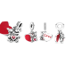Charm Sterlingové stříbro 925 Disney, Zamilovaní Minnie & Mickey, přívěsek na náramek láska