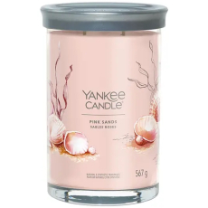 Yankee Candle Pink Sands - Růžové písky vonná svíčka Signature Tumbler velká sklo 2 knoty 567 g