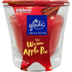 Glade Warm Apple Pie s vůní červeného jablka a skořice vonná svíčka ve skle, doba hoření až 38 hodin 129 g