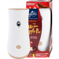 Glade Warm Apple Pie s vůní červeného jablka a skořice automatický osvěžovač vzduchu 269 ml