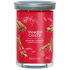 Yankee Candle Sparkling Cinnamon - Třpytivá skořice svíčka Signature Tumbler velká sklo 2 knoty 567 g
