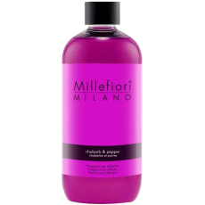 Millefiori Milano Natural Rhubarb & Pepper - Rebarbora & pepř Náplň difuzéru pro vonná stébla 250 ml