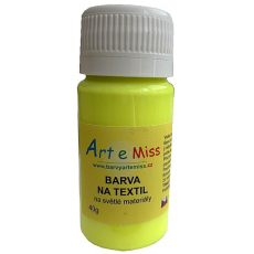 Art e Miss Barva na světlý textil 71 Neon žlutá 40 g