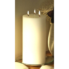 Lima Rustik svíčka bílá válec 3 knoty doba hoření cca 140 hodin 150 x 300 mm