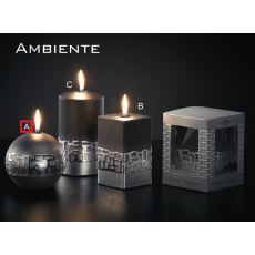 Lima Ambiente svíčka černá koule 100 mm 1 kus