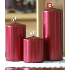 Lima Metal Serie svíčka červená válec 80 x 200 mm 1 kus
