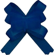 Kokarda stuha stahovací ozdobná modrá 50 cm