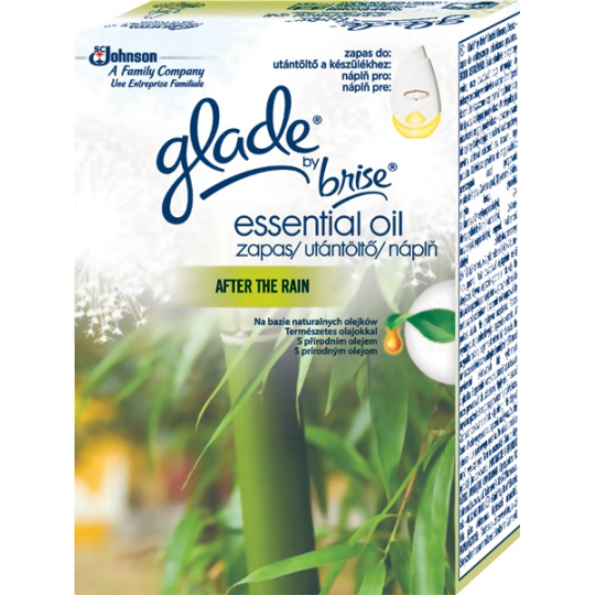 Glade Essential Oil After The Rain elektrický osvěžovač vzduchu náhradní náplň 20 ml