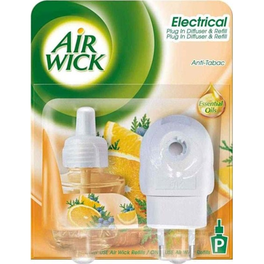 Air Wick Anti Tabac elektrický osvěžovač vzduchu komplet 19 ml