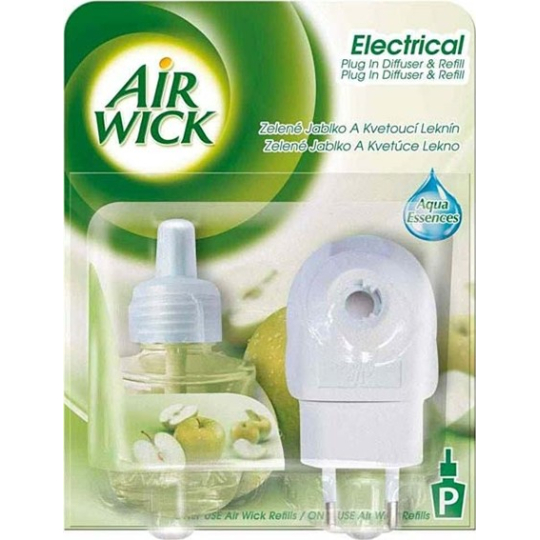Air Wick Electric Zelené Jablko a Kvetoucí Leknín kompletní strojek 19 ml