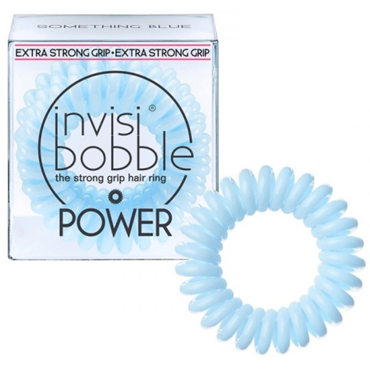 Invisibobble Power Something Blue Gumička do vlasů světle modrá spirálová 3 kusy