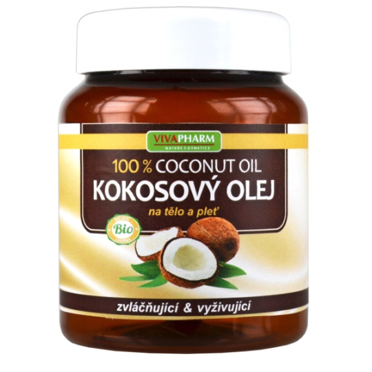 Vivapharm Bio Kokosový olej 100% na tělo a pleť pro suchou až atopickou pokožku 380 ml