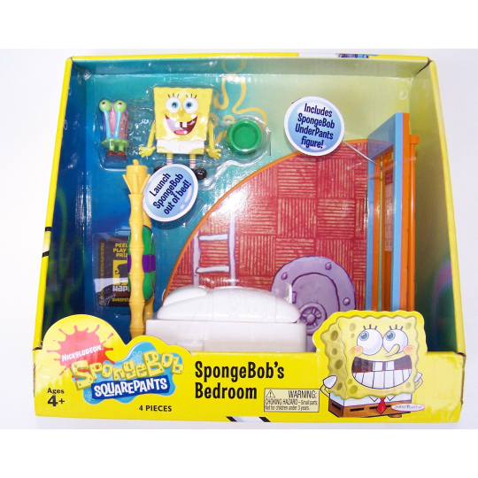 SpongeBob Ložnice hrací sada s figurkou 1 kus, doporučený věk 4+