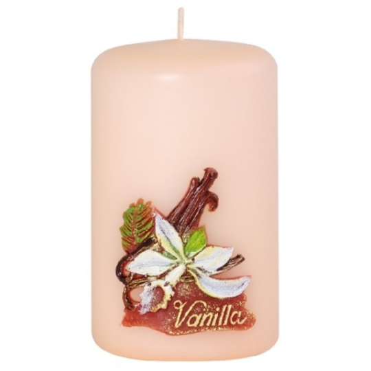 Candles Vanilka vonná svíčka válec 50 x 80 mm