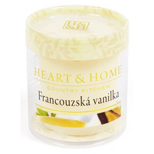 Heart & Home Francouzská vanilka Sojová vonná svíčka bez obalu hoří až 15 hodin 53 g