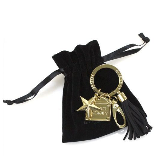 Givenchy Přívěsek na klíče zlatý 6 x 3,2 cm