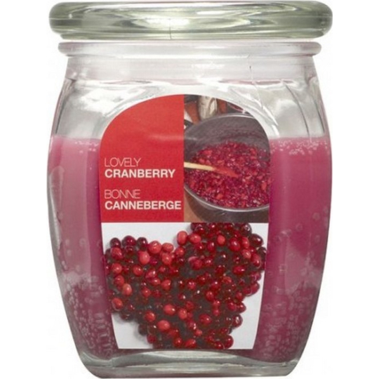 Bolsius Aromatic Lovely Cranberry - Krásná brusinka vonná svíčka ve skle 92 x 120 mm 830 g, doba hoření 100 hodin