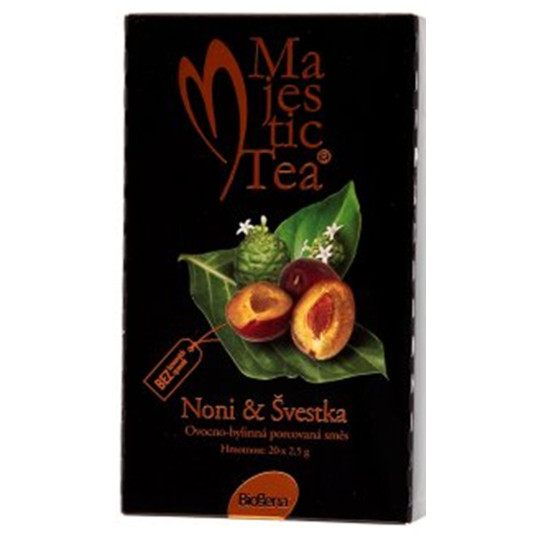 Biogena Majestic Tea Noni & švestka ovocný čaj 20 x 2,5 g
