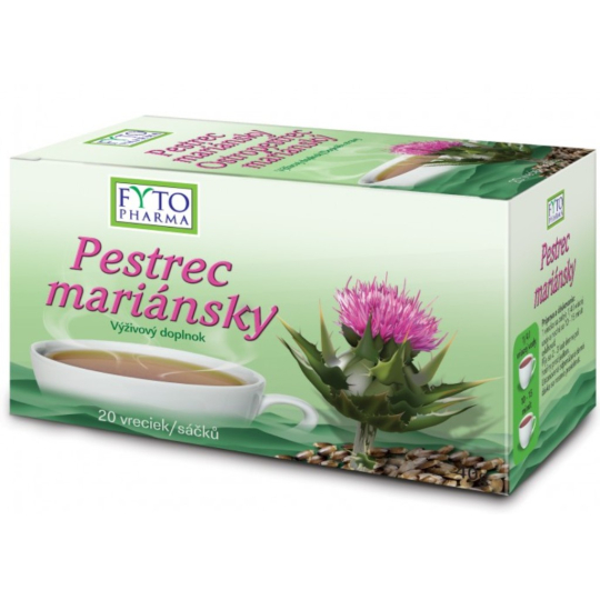 Fytopharma Ostropeřec mariánský bylinný čaj k ochraně jater 20 x 2 g