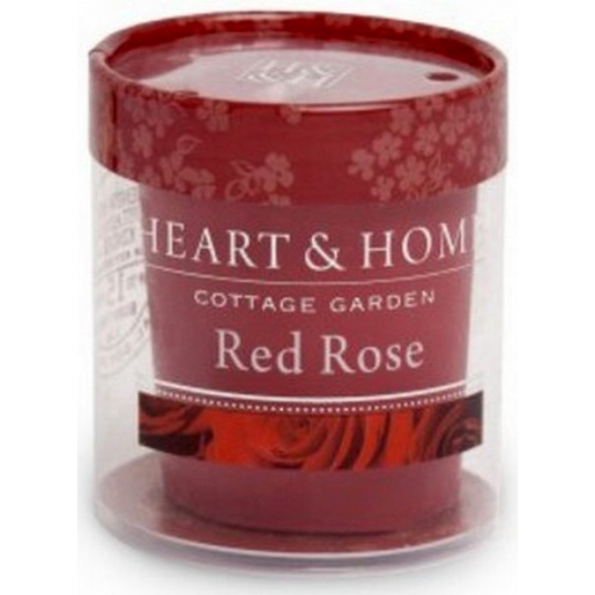 Heart & Home Rudé růže Sojová vonná svíčka bez obalu hoří až 15 hodin 53 g