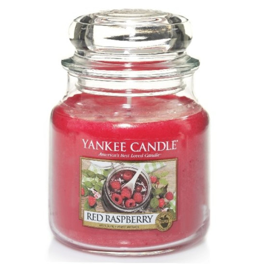 Yankee Candle Red Raspberry - Červená malina vonná svíčka Classic střední sklo 411 g