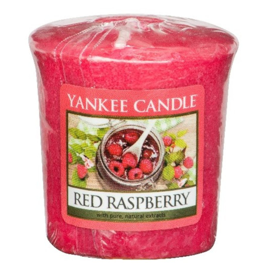 Yankee Candle Red Raspberry - Červená malina vonná svíčka votivní 49 g