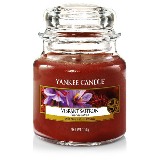 Yankee Candle Vibrant Saffron - Živoucí šafrán vonná svíčka Classic malá sklo 104 g