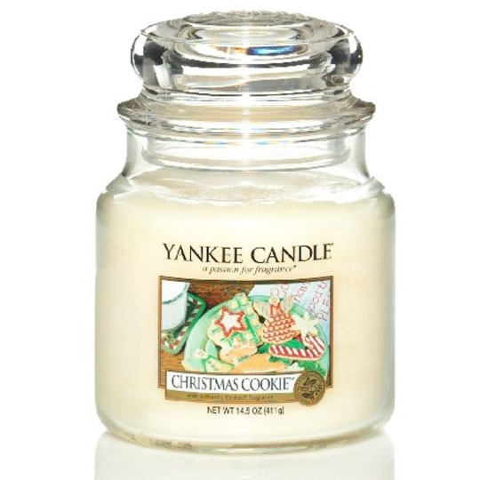 Yankee Candle Christmas Cookie - Vánoční cukroví vonná svíčka Classic střední sklo 411 g