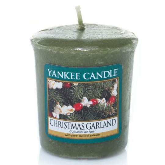 Yankee Candle Christmas Garland - Vánoční věnec vonná svíčka votivní 49 g