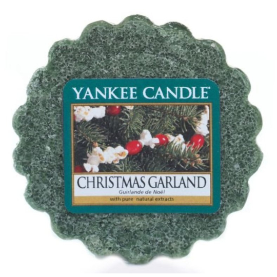 Yankee Candle Christmas Garland - Vánoční věnec vonný vosk do aromalampy 22 g