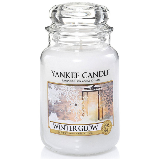 Yankee Candle Winter Glow - Zimní záře vonná svíčka Classic velká sklo 623 g