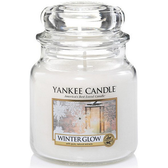 Yankee Candle Winter Glow - Zimní záře vonná svíčka Classic střední sklo 411 g