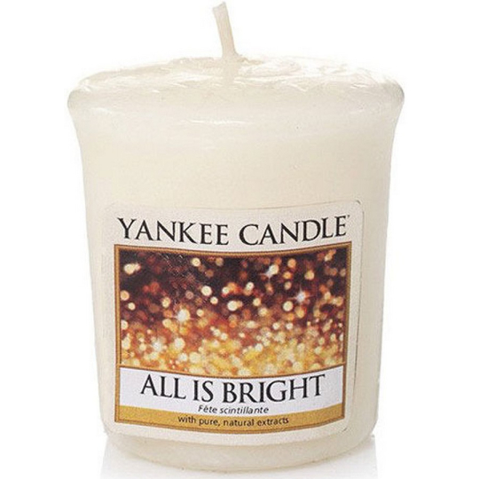 Yankee Candle All is Bright - Všechno jen září vonná svíčka votivní 49 g