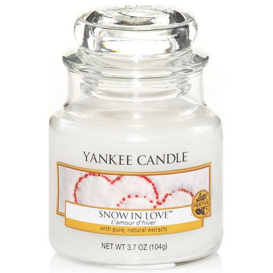 Yankee Candle Snow in Love - Zamilovaný sníh vonná svíčka Classic malá sklo 104 g