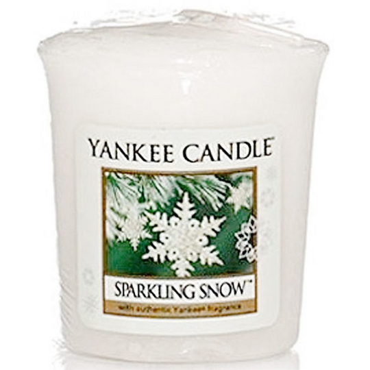Yankee Candle Sparkling Snow - Jiskrný sníh vonná svíčka votivní 49 g