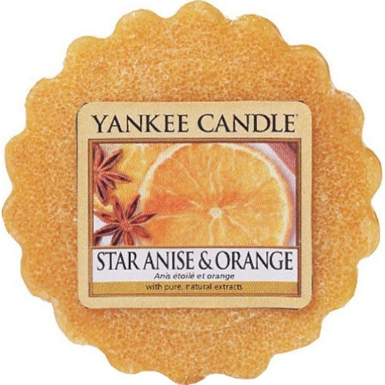 Yankee Candle Star Anise & Orange - Anýz a pomeranč vonný vosk do aromalampy 22 g