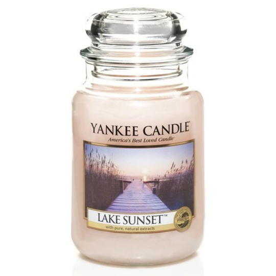 Yankee Candle Lake Sunset - Západ slunce u jezera vonná svíčka Classic velká sklo 623 g