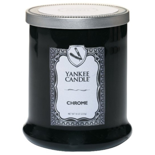 Yankee Candle Barbershop Chrome Tumbler - Chrom vonná svíčka 226 g