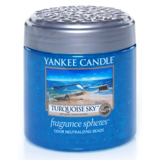 Yankee Candle Turquoise Sky - Tyrkysové nebe Spheres voňavé perly neutralizují pachy a osvěží malé prostory 170 g