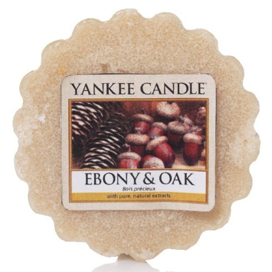 Yankee Candle Ebony & Oak - Eben a dub vonný vosk do aromalampy 22 g