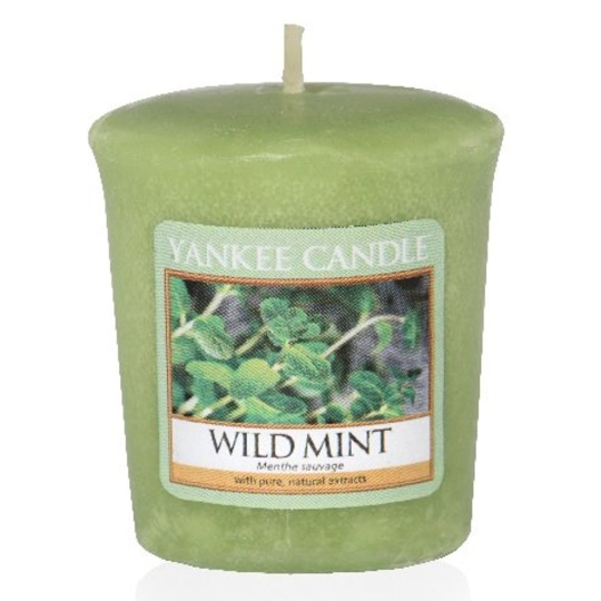 Yankee Candle Wild Mint - Divoká máta vonná svíčka votivní 49 g