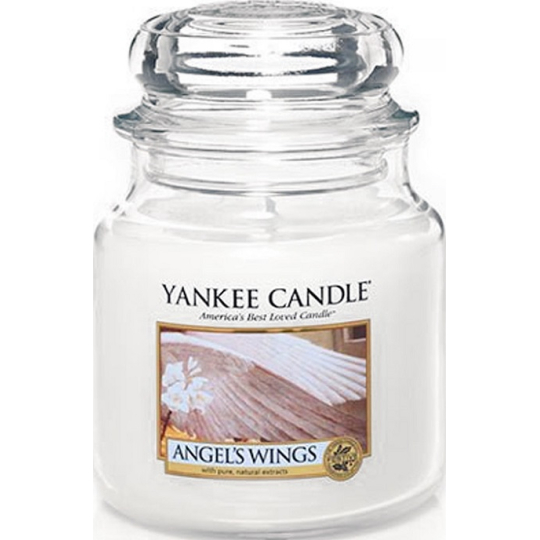 Yankee Candle Angels Wings - Andělská křídla vonná svíčka Classic střední sklo 411 g