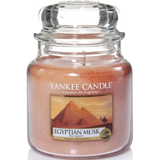 Yankee Candle Egyptian Musk - Egyptské pižmo vonná svíčka Classic střední sklo 411 g