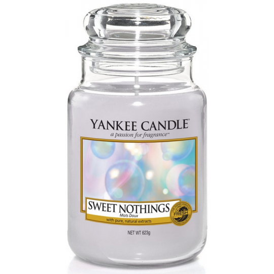 Yankee Candle Sweet Nothings - Sladké nic vonná svíčka Classic velká sklo 623 g