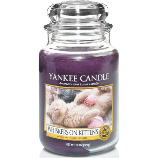 Yankee Candle Whiskers on Kittens - Kočicí vousky vonná svíčka Classic velká sklo 623 g