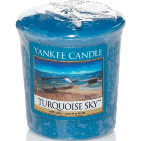 Yankee Candle Turquoise Sky - Tyrkysové nebe vonná svíčka votivní 49 g