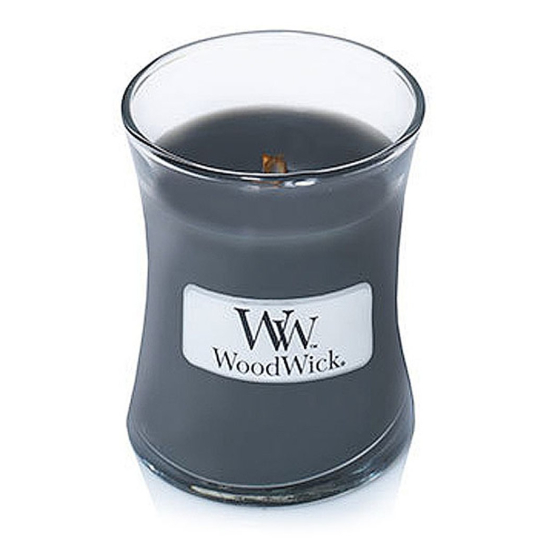 WoodWick Evening Onyx - Večerní Onyx vonná svíčka s dřevěným knotem a víčkem sklo malá 85 g
