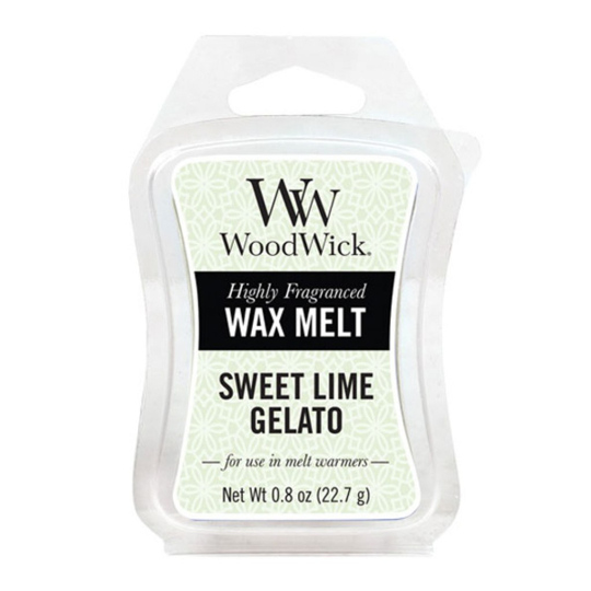 WoodWick Sweet Lime Gelato - Sladká zmrzlina vonný vosk do aromalampy 22.7 g