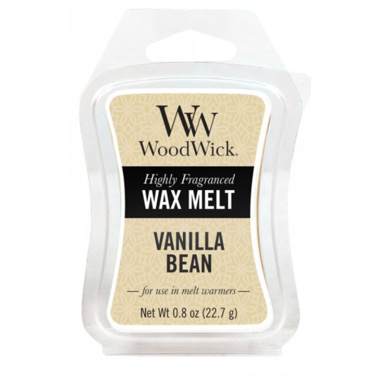 WoodWick Vanilla Bean - Vanilkový lusk vonný vosk do aromalampy 22.7 g
