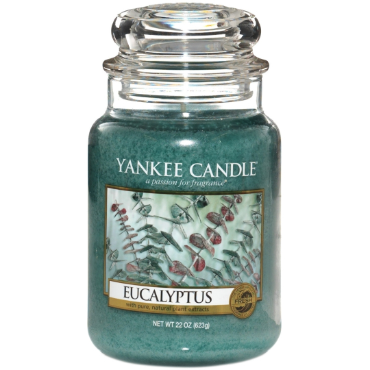 Yankee Candle Eucalyptus - Eukalyptus vonná svíčka Classic velká sklo 623 g